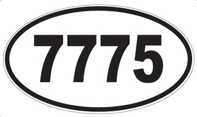 7775 - Oval Sticker