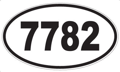 7782 - Oval Sticker
