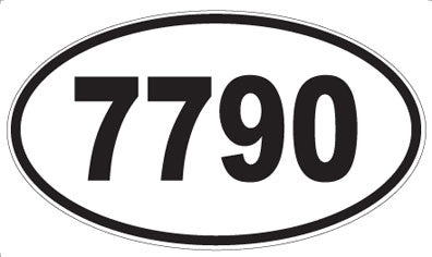 7790 - Oval Sticker