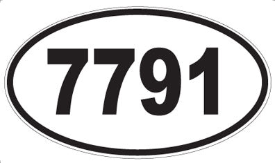 7791 - Oval Sticker