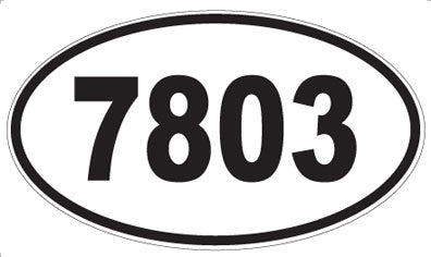 7803 - Oval Sticker