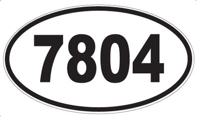 7804 - Oval Sticker