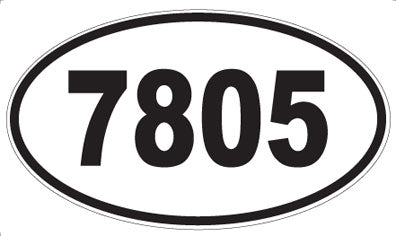 7805 - Oval Sticker