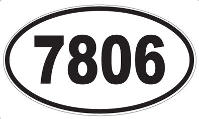 7806 - Oval Sticker