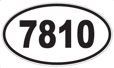 7810 - Oval Sticker