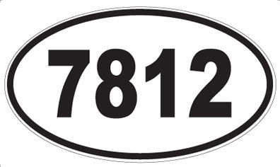7812 - Oval Sticker