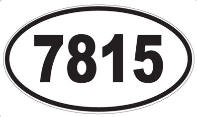 7815 - Oval Sticker