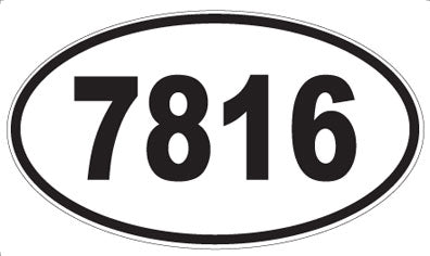 7816 - Oval Sticker