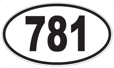 781 - Oval Sticker
