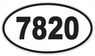 7820 - Oval Sticker