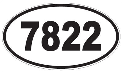 7822 - Oval Sticker