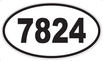 7824 - Oval Sticker