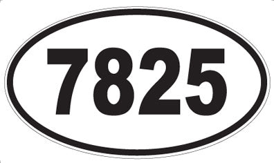 7825 - Oval Sticker