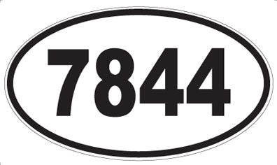 7844 - Oval Sticker