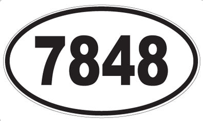 7848 - Oval Sticker