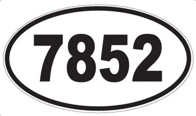 7852 - Oval Sticker