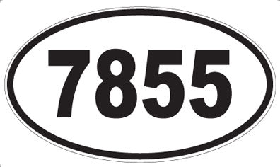 7855 - Oval Sticker