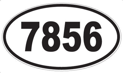 7856 - Oval Sticker