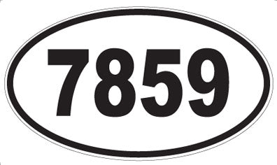 7859 - Oval Sticker