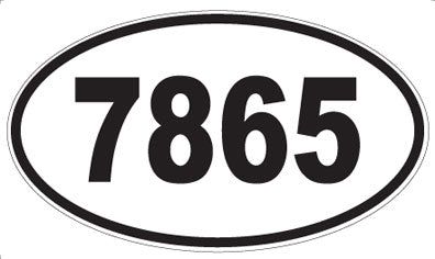 7865 - Oval Sticker