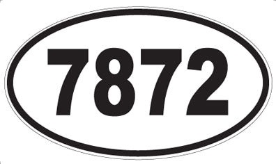 7872 - Oval Sticker