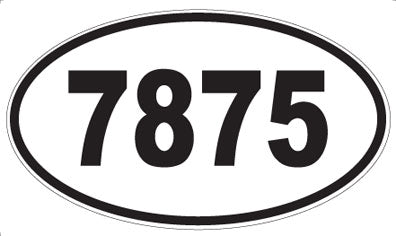 7875 - Oval Sticker