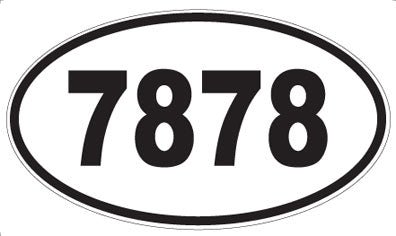 7878 - Oval Sticker