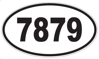 7879 - Oval Sticker