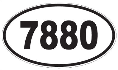 7880 - Oval Sticker