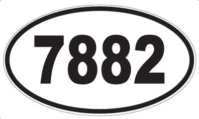 7882 - Oval Sticker