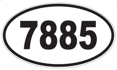 7885 - Oval Sticker