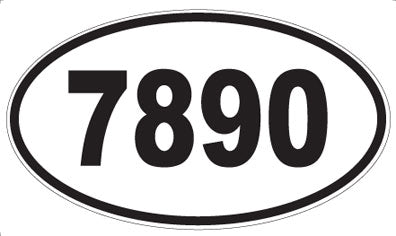 7890 - Oval Sticker