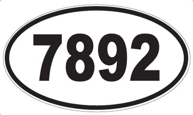 7892 - Oval Sticker