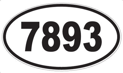 7893 - Oval Sticker