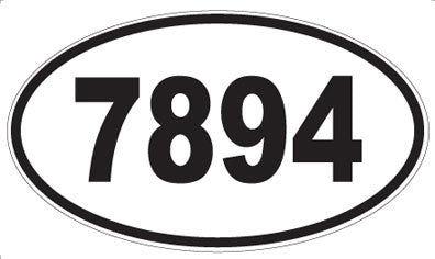 7894 - Oval Sticker