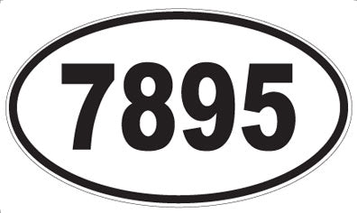 7895 - Oval Sticker