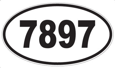 7897 - Oval Sticker