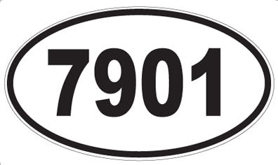 7901 - Oval Sticker