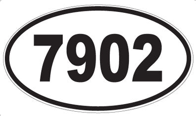 7902 - Oval Sticker