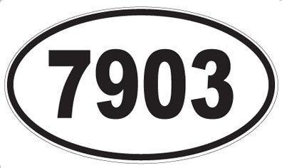 7903 - Oval Sticker