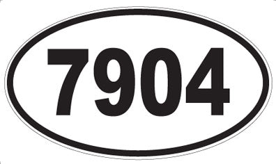 7904 - Oval Sticker