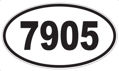 7905 - Oval Sticker