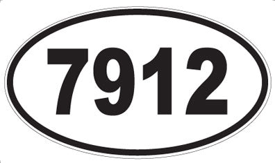 7912 - Oval Sticker