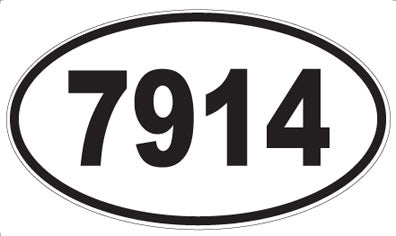 7914 - Oval Sticker