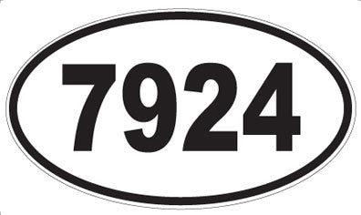 7924 - Oval Sticker