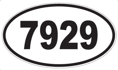 7929 - Oval Sticker