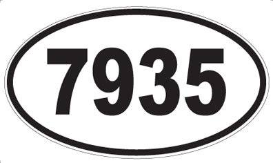 7935 - Oval Sticker