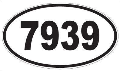 7939 - Oval Sticker