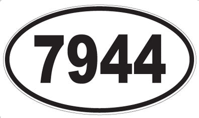 7944 - Oval Sticker