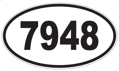 7948 - Oval Sticker